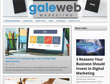 Tablet Screenshot of galewebmarketing.com